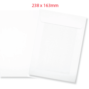 Board Back White Plain 238x163mm (125 units)