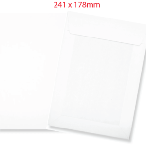 Board Back White Plain 241x178mm (125 units)