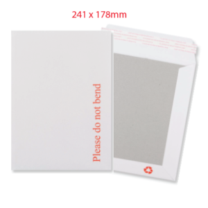Board Back White Printed 241x178mm (125 units)