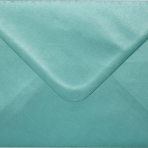Turquoise Pearlescent Envelopes